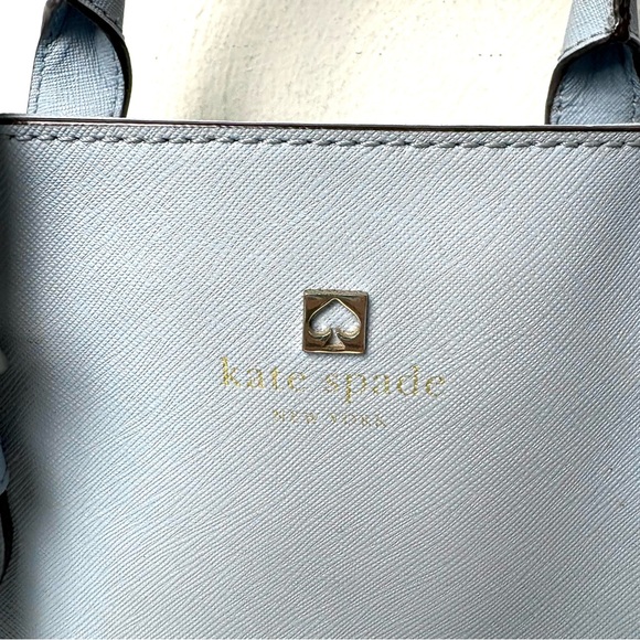 KATE SPADE Cove Street Provence Satchel Crossbody Arctic Blue Saffiano Leather - Picture 13 of 16